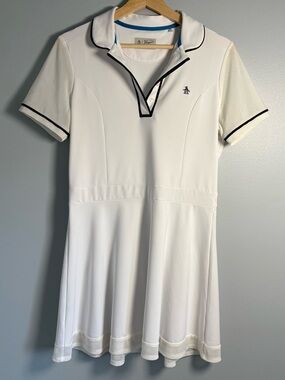 Original Penguin White Polo Tennis/Golf Dress – Women’s Athletic Dress-Small